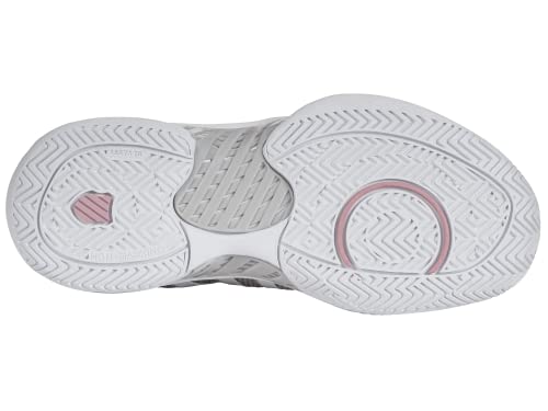 K-Swiss Women's Pickleball Supreme Shoe, Vapor Blue/White/Coral Blush, 10 M