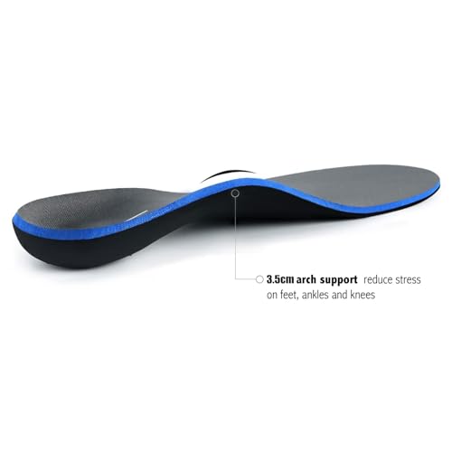 Plantar Fasciitis Feet Insoles Arch Supports Orthotics Inserts Relieve Flat Feet, High Arch (Mens 11-11 1/2 | Womens 13-13 1/2)