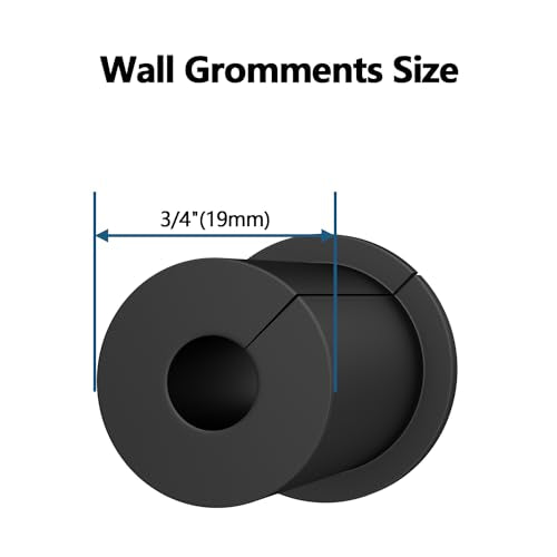 Starlink Cable Routing kit for 3/4inch Wall Hole,4PCS starlink Wall Grommets Accessories for Cables Pass Through mounting kit Including 3/4” Spade Drill bit,Wall Wires cilps and Cable Routing Tool