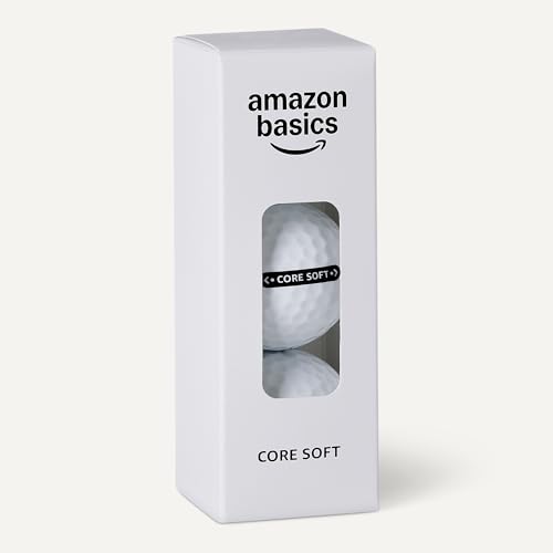 Amazon Basics Core Soft Golf Balls, 24-Pack, White