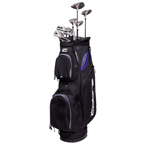 Cobra Golf Air-X 2 Men's Complete Set, Black/Blue, Graphite, Senior, Right Hand