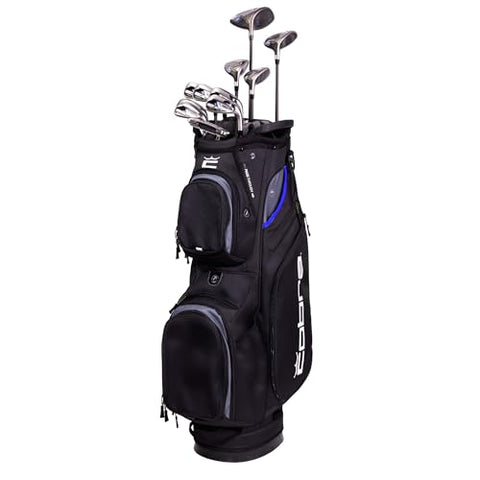 Cobra Golf Air-X 2 Men's Complete Set, Black/Blue, Graphite, Senior, Right Hand