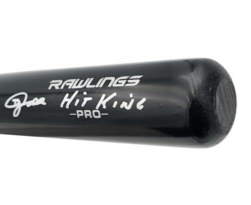 Pete Rose Autographed Black R.a.w.l.i.n.g.s Pro Baseball Bat "Hit King" PR Holo Stock #228075