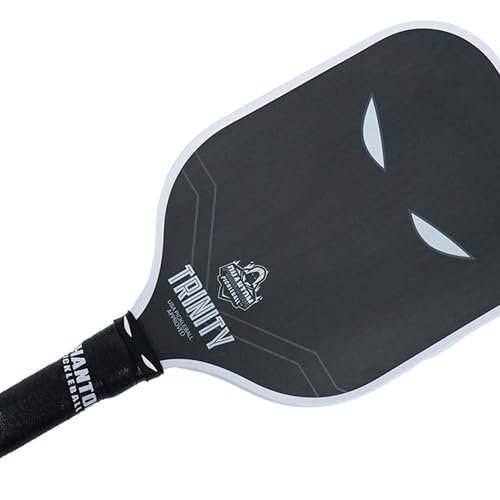 Phantom Pickleball Paddle Trinity 14mm - Carbon Fiber - USA Pickleball Approved - Max Grit and Spin Elongated Body Pickle Ball Paddle - Lightweight Pickleball Racket with C4 Polypropylene Core