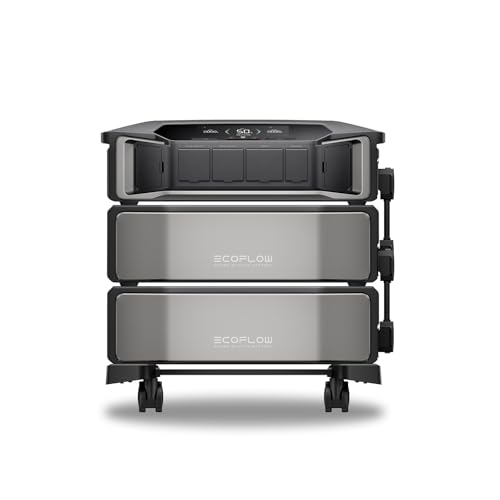 EF ECOFLOW 12kWh Power Station: DELTA Pro Ultra with Extra Battery, 120/240V 7200W AC Output, Lifepo4 Home Battery Backup Expandable to 90kWh, Solar Generator for Home Use, Emergency, Camping, RV