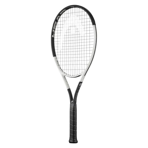 HEAD Speed Team 2024 Tennis Racquet - Strung Mid Tension with Velocity 16 Gauge, 4 1/4" Grip