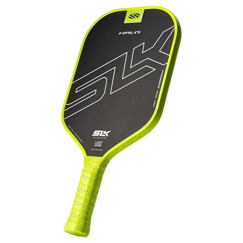 Selkirk Sport SLK Halo Power MAX Pickleball Paddle | Raw Carbon Fiber Pickleball Paddles with a Rev-Core Power Polymer Core | Designed for Ultimate Spin & Power | Green