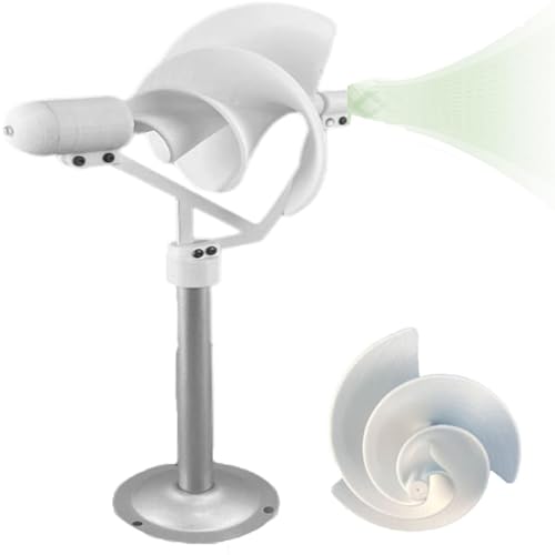 10W Micro Spiral Wind Turbine Generator Archimedes Rose Breeze Start Model For Home & Small Farm Silent Permanent Magnet Spiral Design(12v-1pc)