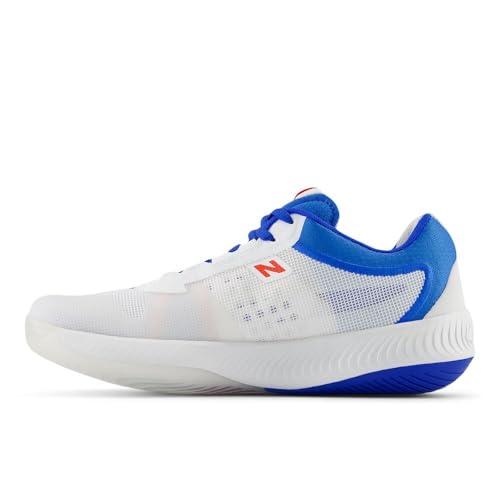 New Balance Women's FuelCell 996 V6 Tennis Shoe, White/Navy, 8 M