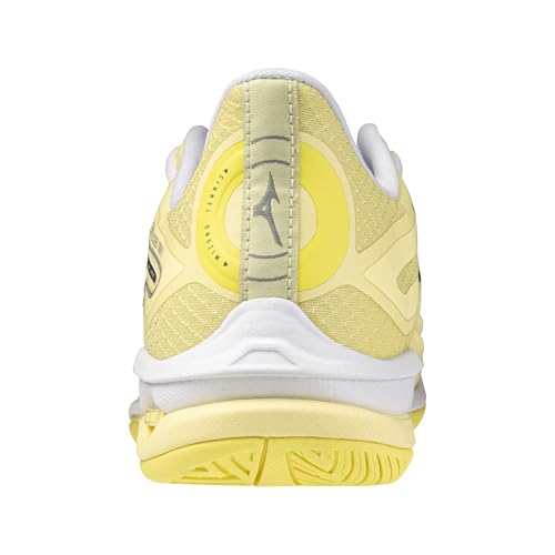 Mizuno Wave Exceed Tour 6 AC Women's Racquet Sports Shoe, Pale Yellow-Black Sand, US Womens 7.5