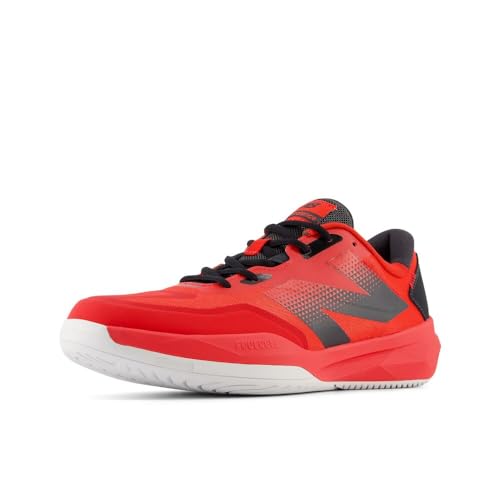 New Balance Men's FuelCell 796 V4 Hard Court Tennis Shoe, Team Red/Phantom/Silver, 7.5 W