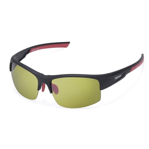 maivnz High Definition Golf Ball Finder Sport Glasses for Men Women Golf Sunglasses Golfing Glasses (Black/Green)
