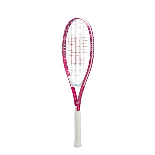 Wilson Ultra Power 25" Junior Recreational Tennis Racket - Pink/White/Blue