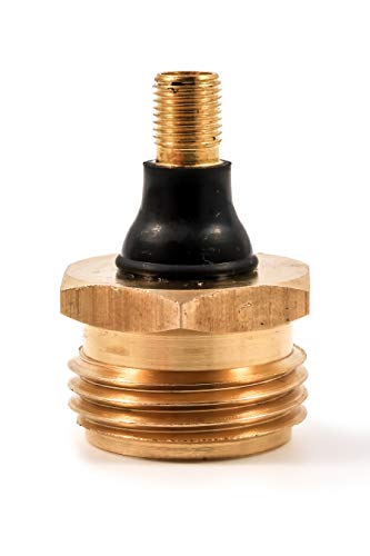 Camco RV Brass Blow Out Plug - Essential RV Winterizing Tool - Heavy-Duty Brass Construction - Helps Clear Your Water Lines During RV Winterization and Dewinterization (36153)