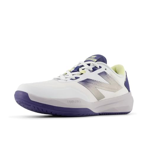 New Balance Women's FuelCell 796 V4 Tennis Shoe, White/Dream State/Parchment, 9.5 XW