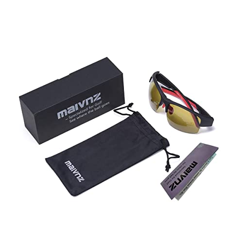 maivnz High Definition Golf Ball Finder Sport Glasses for Men Women Golf Sunglasses Golfing Glasses (Black/Green)