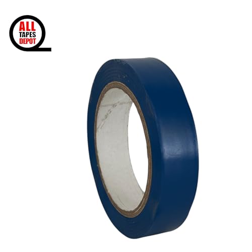 ALL TAPES DEPOT Blue Vinyl Pinstriping Tape, 1 inch x 36 Yards Pack of 1 roll– Ideal for Pickleball Court Lines, Floor Marking, Crafts, Boats, Vehicles, and More