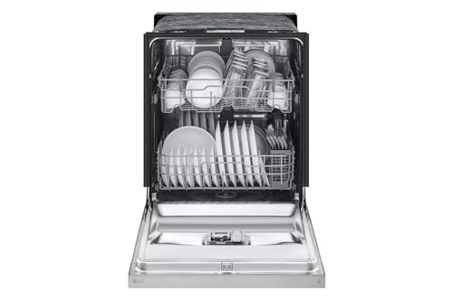 LG Front Control Dishwasher with LoDecibel™ Quiet Operation and Dynamic Dry™, Stainless Steel