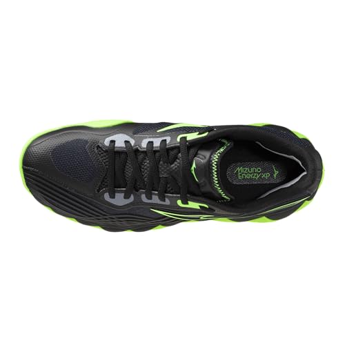 Mizuno Wave Enforce Tour 2 All Court Men's Racquet Sports Shoe, Black-Glowing Apple, US Mens 9.5