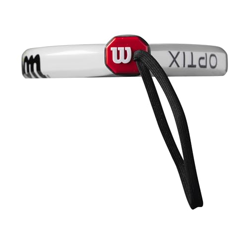 Wilson Optix V1 Padel Racket - White/Green, Grip Size 2-4 1/4"