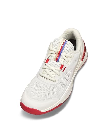 WILSON Intrigue Pro Women's Tennis Shoe -Tofu/Red, Size 9.5 US