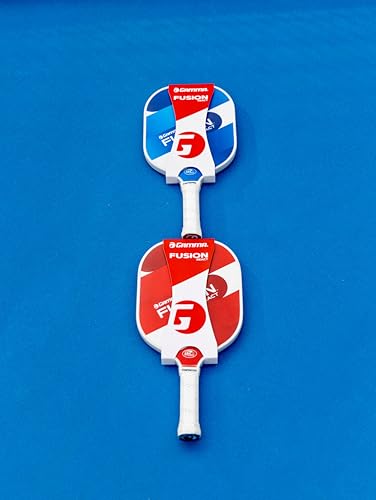 Gamma Fusion Power Pickleball Paddle, 8.25-Inch Wide Fiberglass Surface Maximizes Hit Potential for All Skill Levels, Black