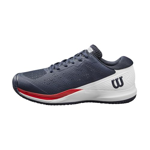WILSON Rush Pro Ace Men's Tennis Shoe, Navy Blazer/White/Infrared, Size 12