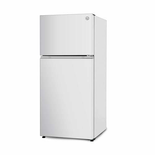 Commercial Cool 18 Cu. Ft. Top Mount Refrigerator with Freezer, 2-Door Refrigerator with Top Freezer and Adjustable Temperature Control, Ice Maker Ready, Energy Star Certified, White