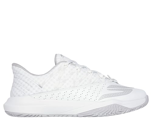 Skechers Men's Viper Court Rally Pickleball Sneaker, White, 9.5