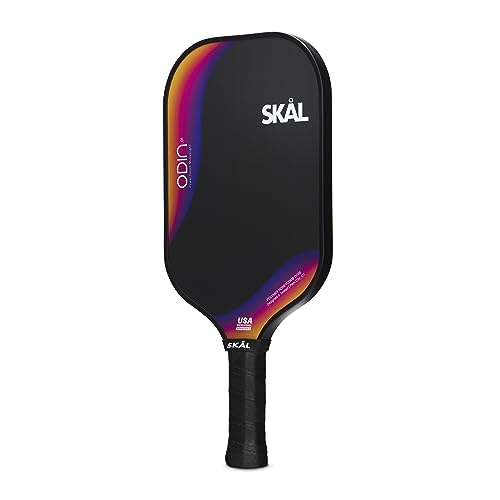 Skal Pickleball, Odin .01 Premium Raw Carbon Fiber Paddle, USA Pickle Ball Approved Single Racket (USAPA), Max Spin & Control Surface, Performance Honeycomb Polypropylene Core, Comfort Hex-Skål Grip