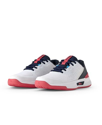 WILSON Intrigue Pro Women's Tennis Shoe - White/Navy Blazer/Dubarry, Size 8.5 US