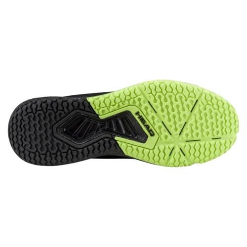 HEAD Motion Pro Men's Pickleball Shoes, Black/Lime, 10.5