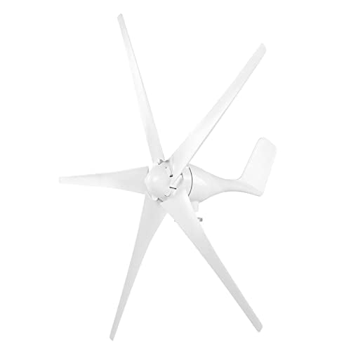 Hyuduo 1600W 5Blade Small Wind Turbine Generator for Industrial and Commercial Renewable Energy Generation Systems, 12V OffGrid Power Solution
