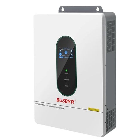 12000W Hybrid Solar Inverter 48V DC to 110V/120V AC Pure Sine Wave, 240V Split Phase, 200A MPPT Controller, Supports Grid-Tie/Off-Grid, Battery & Solar Charging for Home, RV, Backup Power