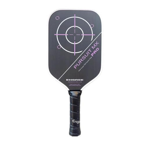Engage Pursuit Pro MX Pickleball Paddle – Elongated Shape, Carbon Fiber Face, 13mm Control Pro “Black” Core (Deep Magenta, Standard (7.9-8.3oz))