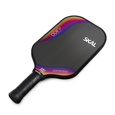 Skal Pickleball, Odin .01 Premium Raw Carbon Fiber Paddle, USA Pickle Ball Approved Single Racket (USAPA), Max Spin & Control Surface, Performance Honeycomb Polypropylene Core, Comfort Hex-Skål Grip