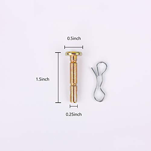 Shear Pins and Cotters Pins (10 Pairs) for 738-04124A Troy Bilt 714-04040 738-04124 Snowblowers Replacement