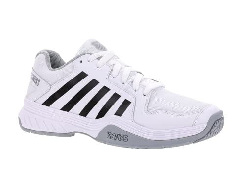 K-Swiss Men's Court Express Pickleball Shoe, White/Highrise/Black, 10.5 M