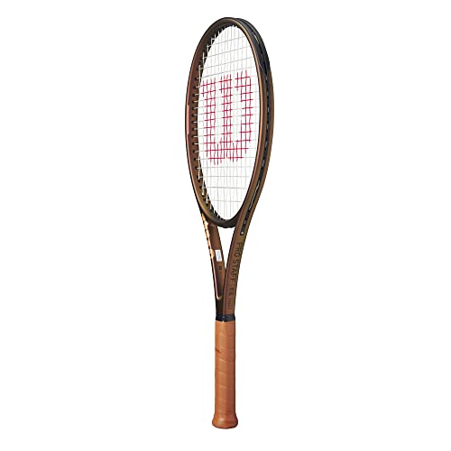 Wilson Pro Staff 97UL V14 Performance Tennis Racket - Grip Size 1-4 1/8", Strung with Sensation 16 Natural at Mid Range Tension