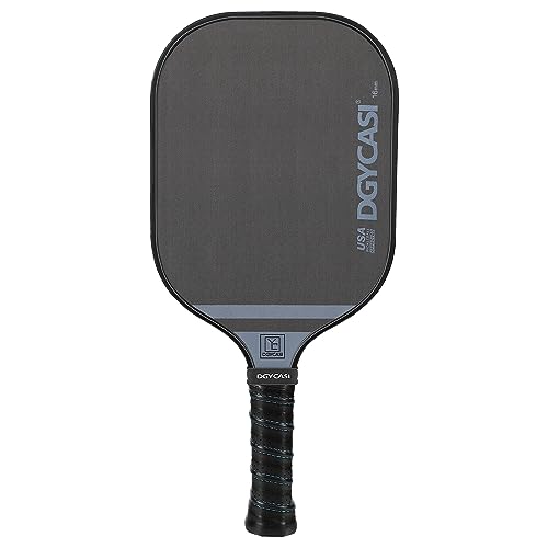 YC DGYCASI 16mm Pickleball Paddles Professional, 2026 USAPA Approved T700 Carbon Fiber Surface Pickle Paddle(CFS), Polypropylene Lightweight Honeycomb Core, Cushion Comfort Grip, with Cover Case Black