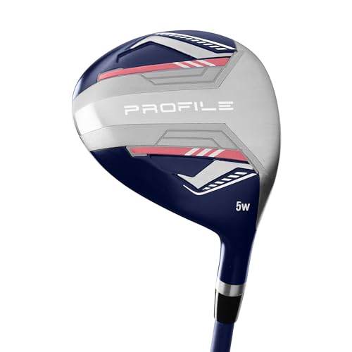 Wilson Women's Profile Complete Golf Set with Cart Bag - Right Hand, Petite, Ladies, Navy/Rose Gold/Silver
