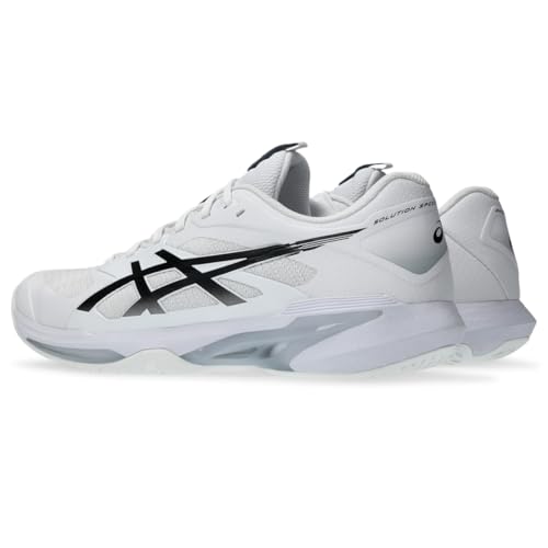ASICS Men's Solution Speed FlyteFoam 4 Tennis Shoes, 10, White/Black