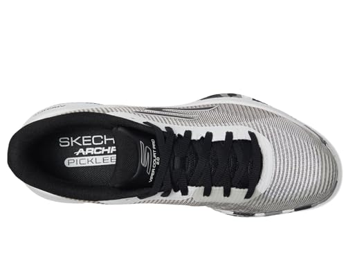 Skechers Men's Pickleball Viper Court Pro 2.0 Sneaker, White/Black, 11.5 Medium