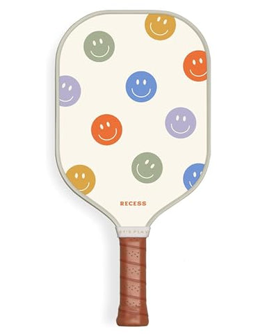 Recess Premium Pickleball Paddle, Optimist - Strong & Durable Fiberglass Surface, Lightweight, Honeycomb Core & Comfort Grip Handles - Tournament or Casual Play, USAPA Approved