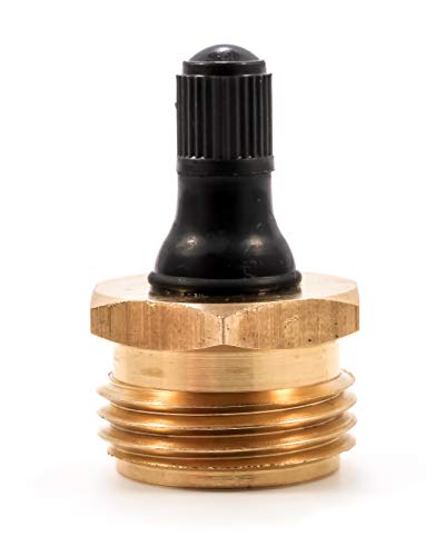 Camco RV Brass Blow Out Plug - Essential RV Winterizing Tool - Heavy-Duty Brass Construction - Helps Clear Your Water Lines During RV Winterization and Dewinterization (36153)