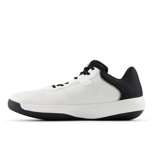 New Balance Men's 696 V6 Tennis Shoe, White/Black, 9.5