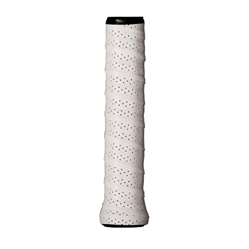 WILSON Sporting Goods Perforated Pro Tennis Racquet Overgrip, White, 3-Pack (WRZ4005WH)