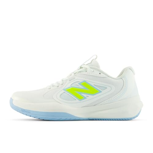New Balance Women's FuelCell 796v5 Pickleball Pickleball Shoe, Sea Salt/Cloud Blue, 7.5