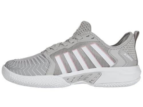 K-Swiss Women's Pickleball Supreme Shoe, Vapor Blue/White/Coral Blush, 8 M
