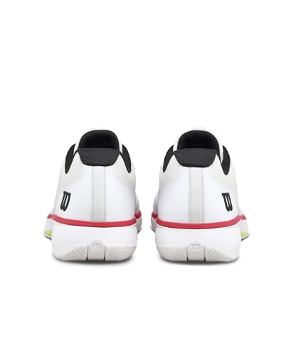 WILSON Rush Lite 5 Men's Tennis Shoe - White/Black/Infrared, Size 10